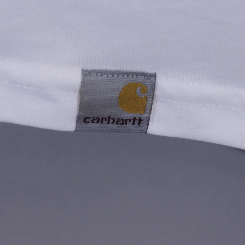 Carhartt Dodgers Long Sleeve T Shirt White Ice Heather-2