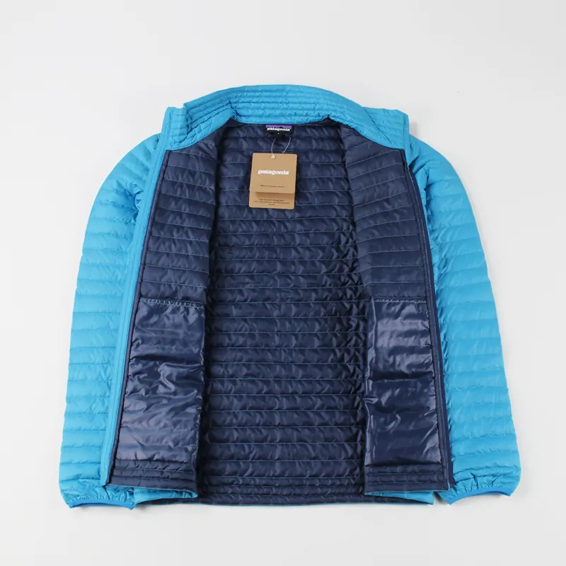 Patagonia Mens Insulated Down Fill Shirt Jacket Grecian Blue