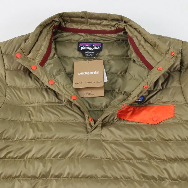 Patagonia Down Snap-T Pullover Ash Tan-1