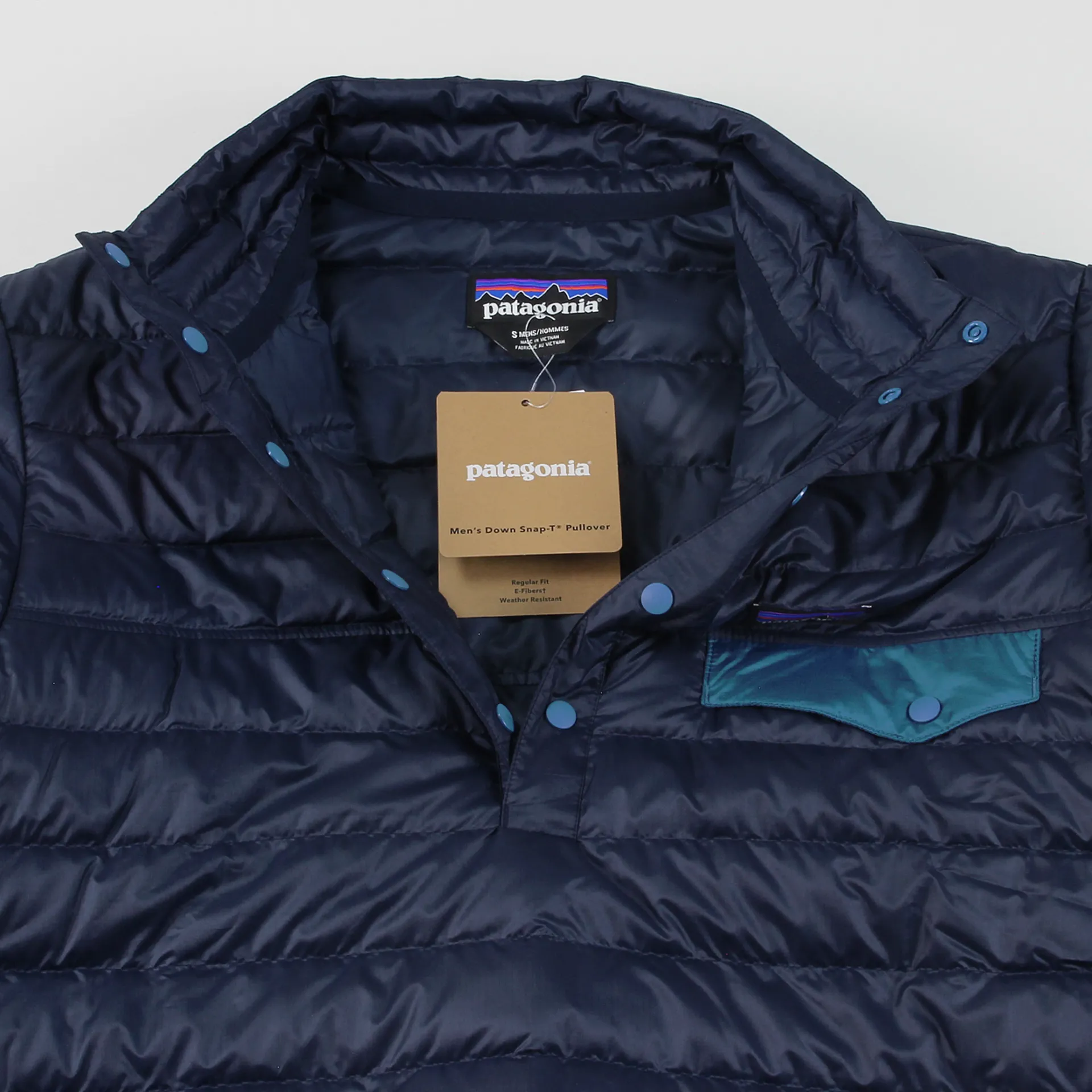 Patagonia Mens Down Snap T Insulated Pullover Jacket