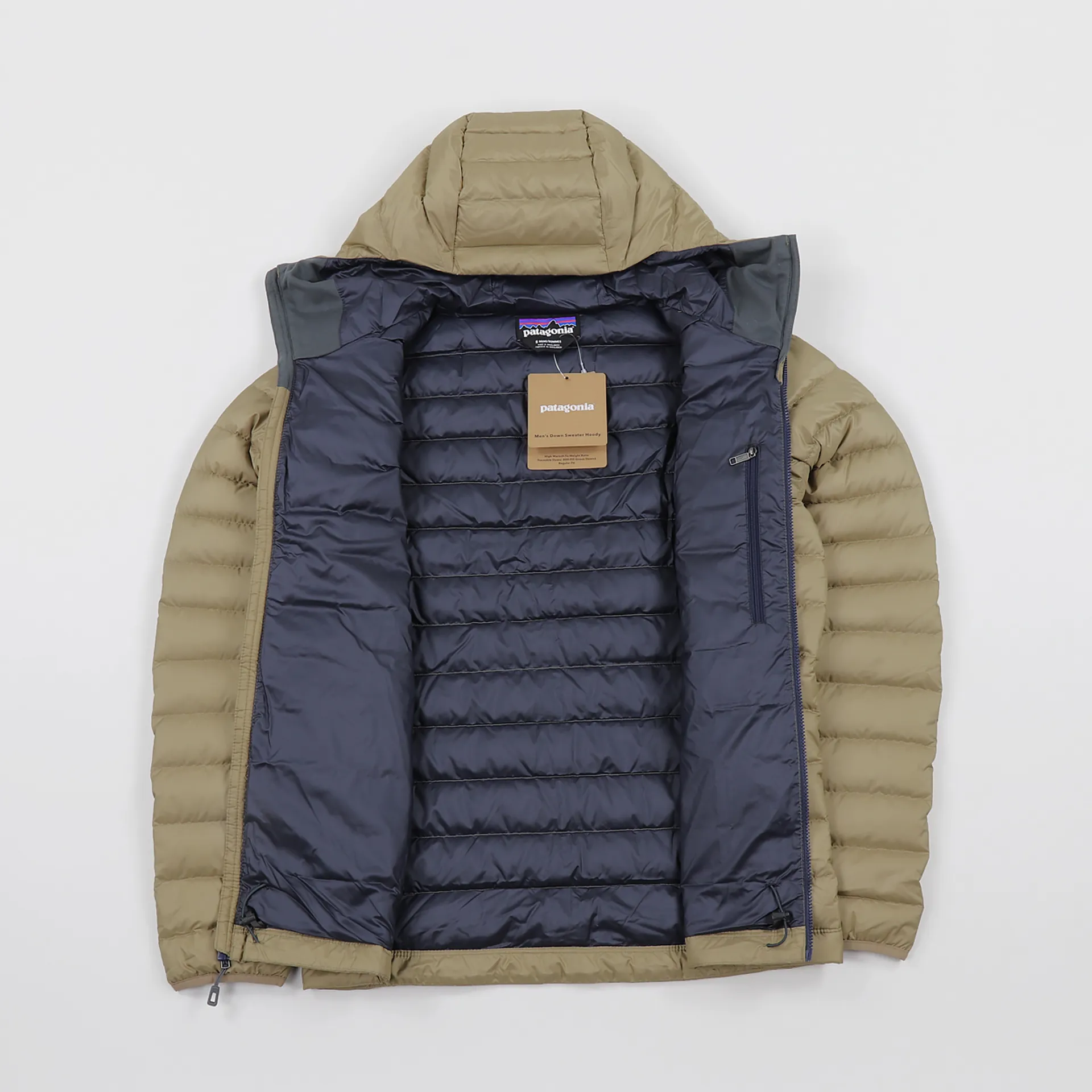 Patagonia Outdoor Winter Goose Down Sweater Hoody Mojave Khaki