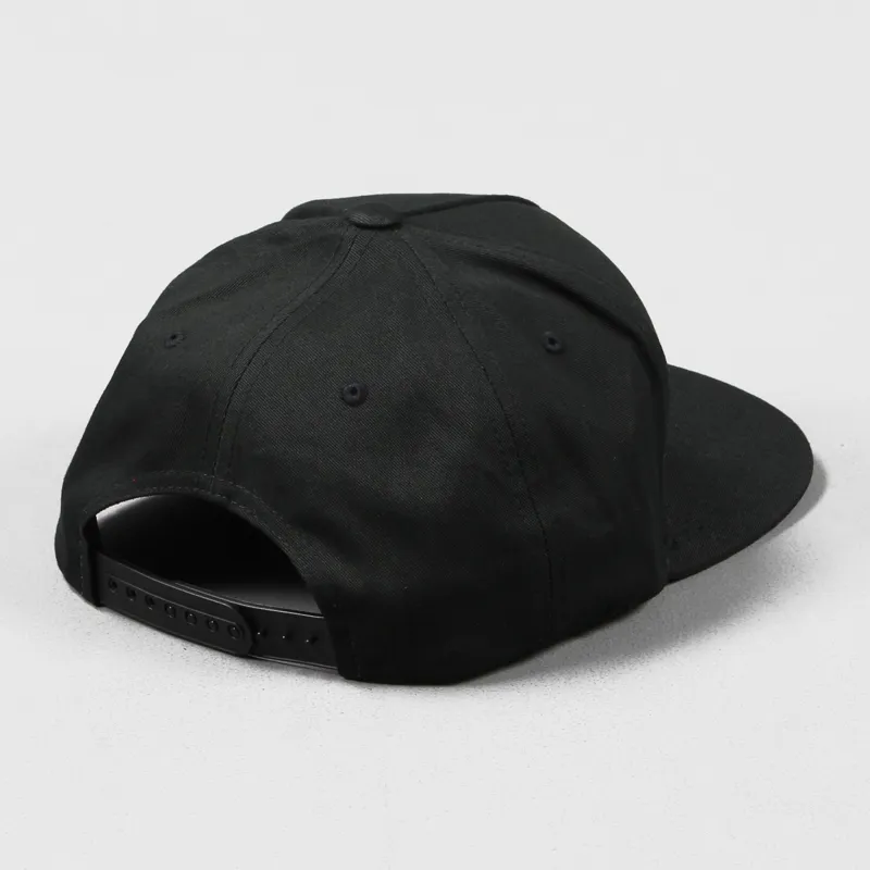 Obey Downtown Snapback Hat Black-1