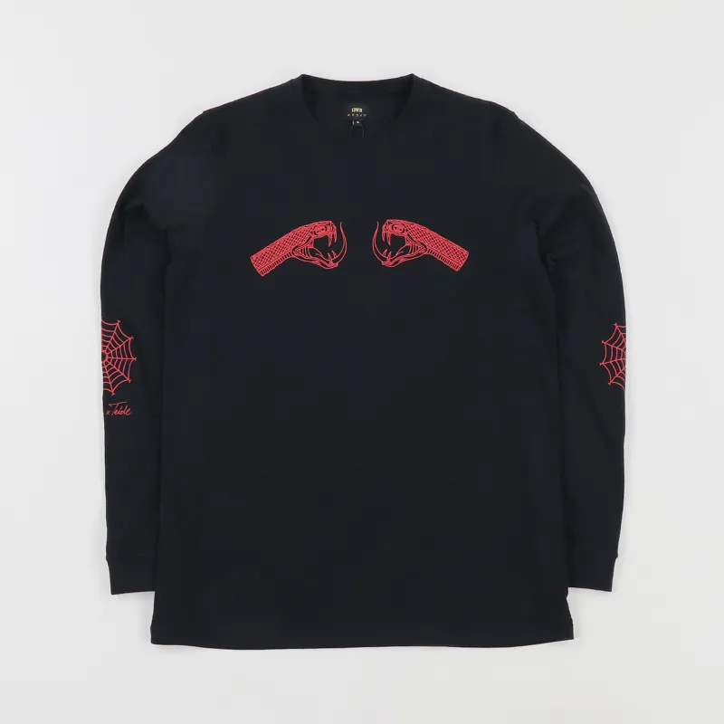 Edwin x Teide Drizzle Long Sleeve T Shirt Black-1