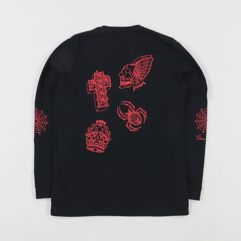 Edwin x Teide Drizzle Long Sleeve T Shirt Black
