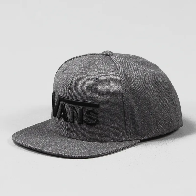 Vans Drop V Snapback Cap Grey Black