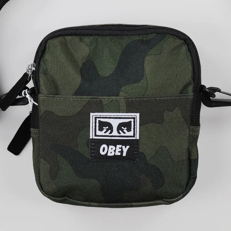 Obey Drop Out Traveler Polyester Canvas Bag Field Camo Green