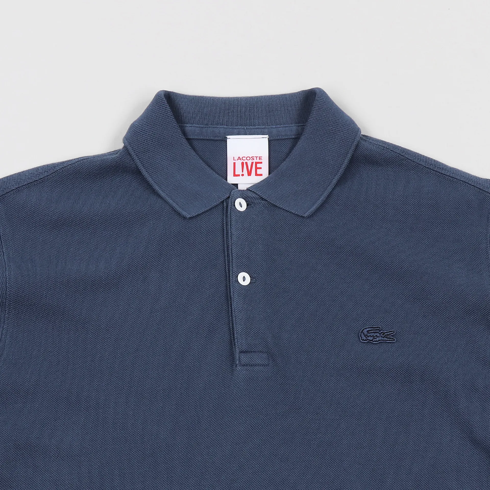 Lacoste LIVE Drawstring Faded Polo Caviar