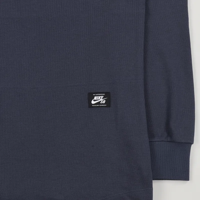 Nike SB Dry Top Long Sleeve Polo Navy White-3