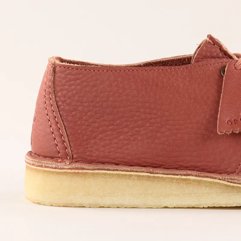 Clarks Originals Desert Trek Shoes Burnt Orange Leather-1