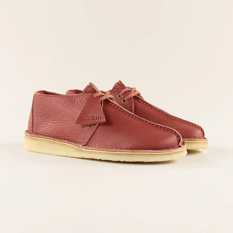 Clarks Originals Desert Trek Shoes Burnt Orange Leather-5