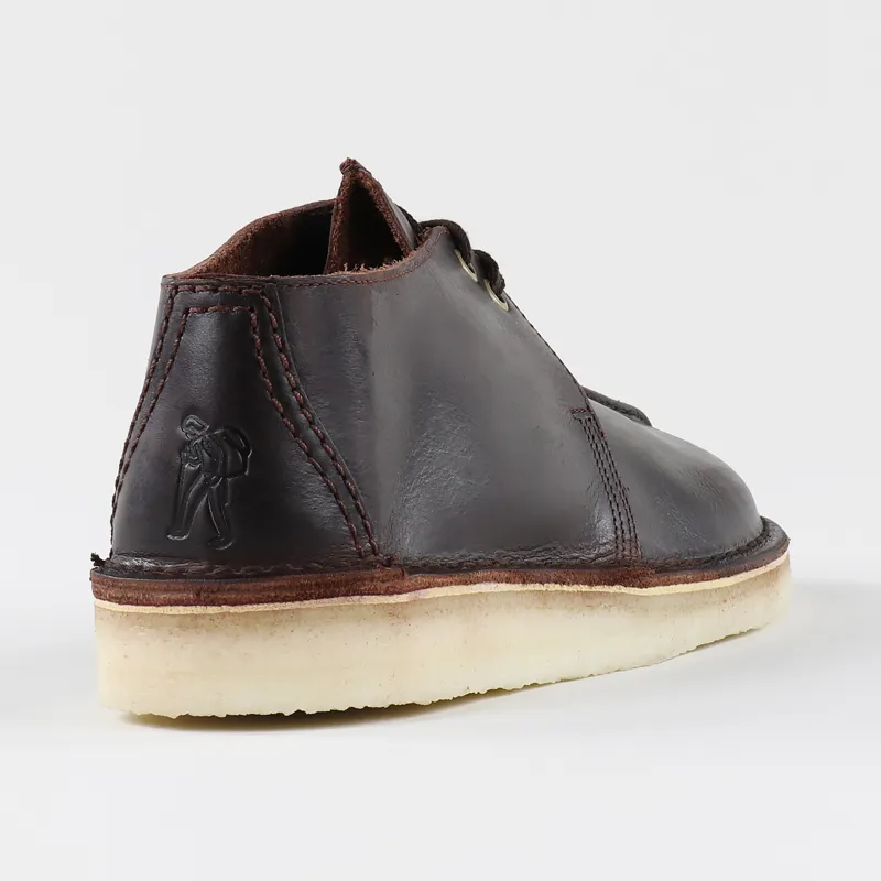 Clarks Originals Desert Trek Chukka Shoes Chestnut Leather