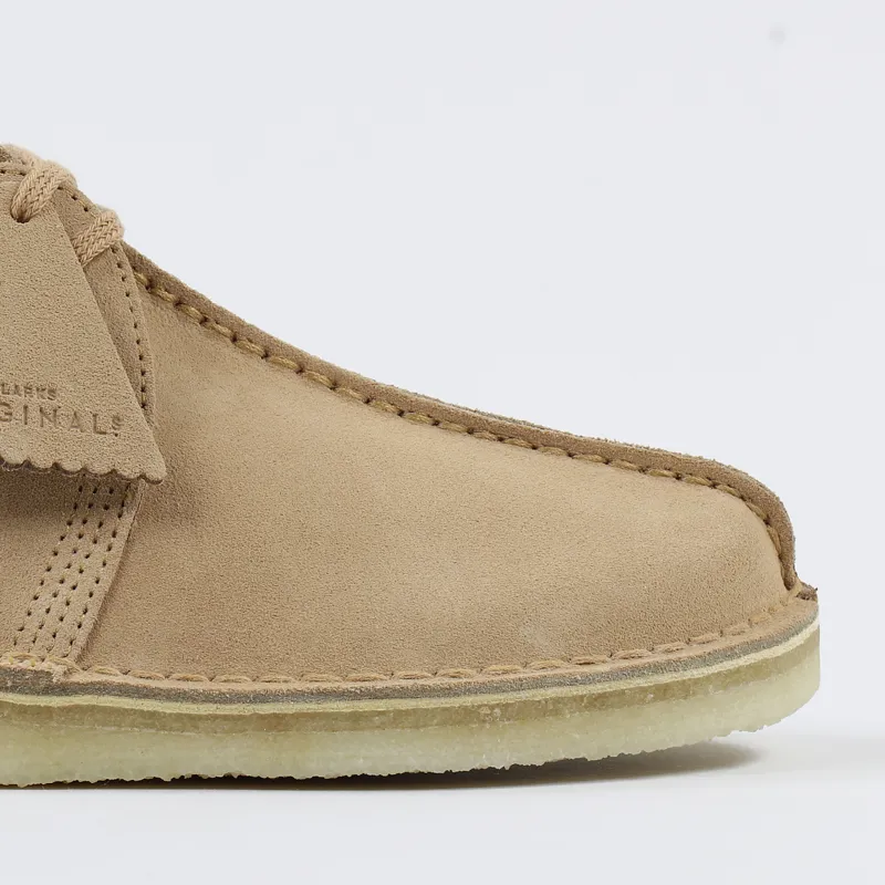 Clarks Originals Desert Trek Shoes Light Tan-2