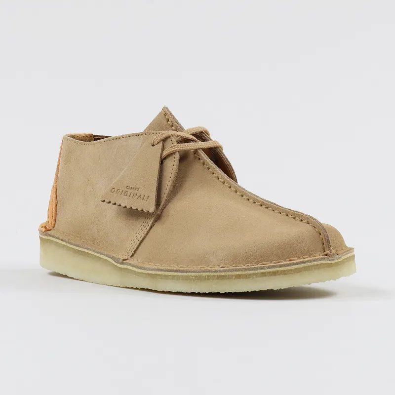 Clarks Originals Desert Trek Shoes Light Tan-4