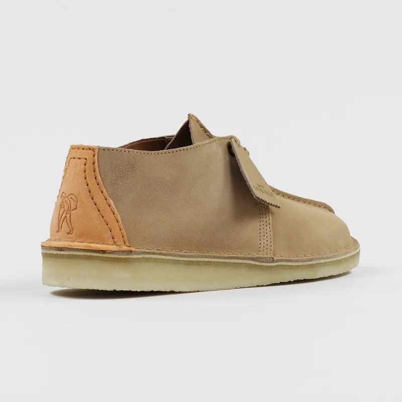 Clarks Originals Desert Trek Shoes Light Tan-5
