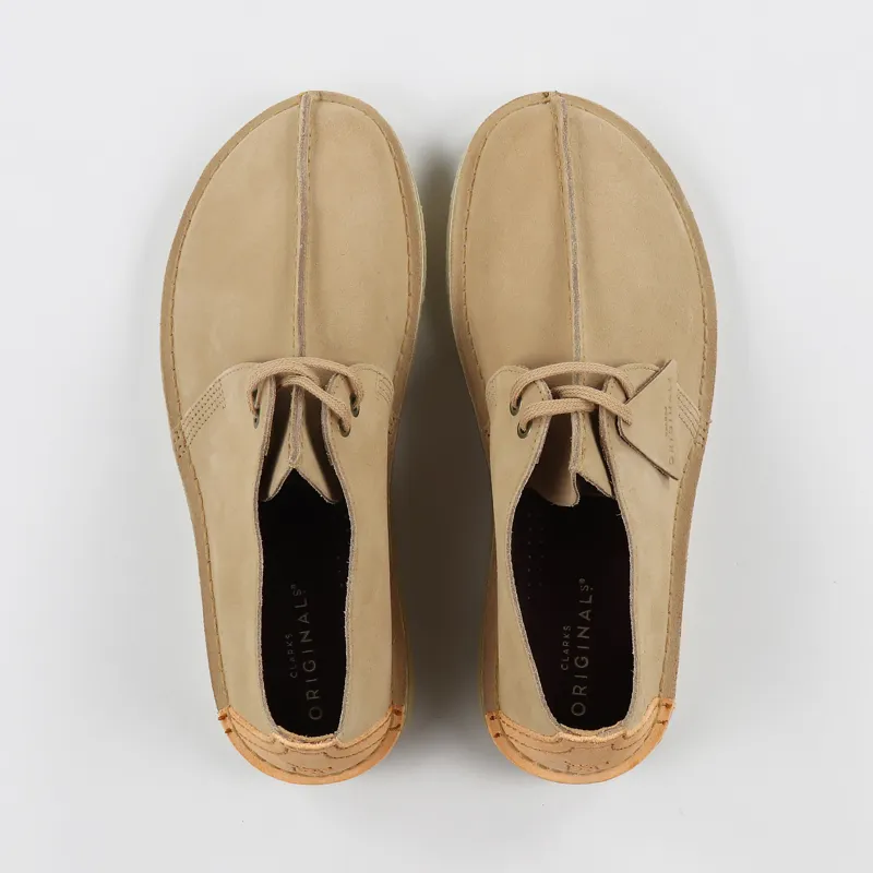 Clarks Originals Desert Trek Shoes Light Tan-7