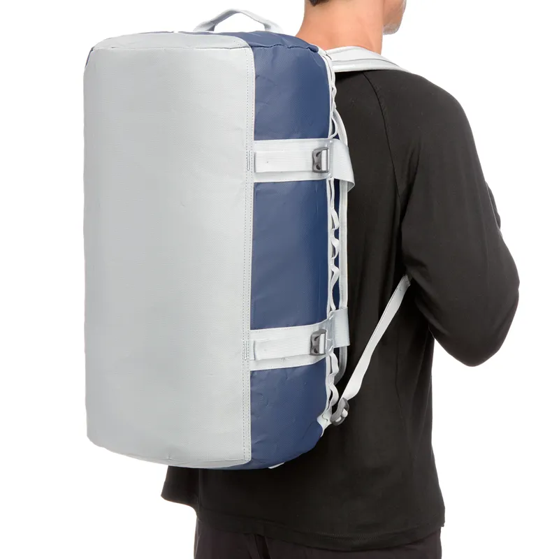 The North Face Base Camp Duffel Bag S - Cosmic Blue and High Rise Grey-2