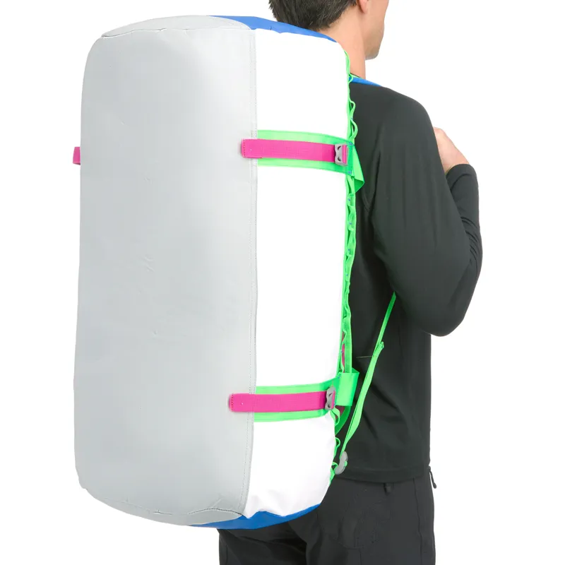 The North Face Base Camp Duffel Bag L - White and Fuchsia Pink-2