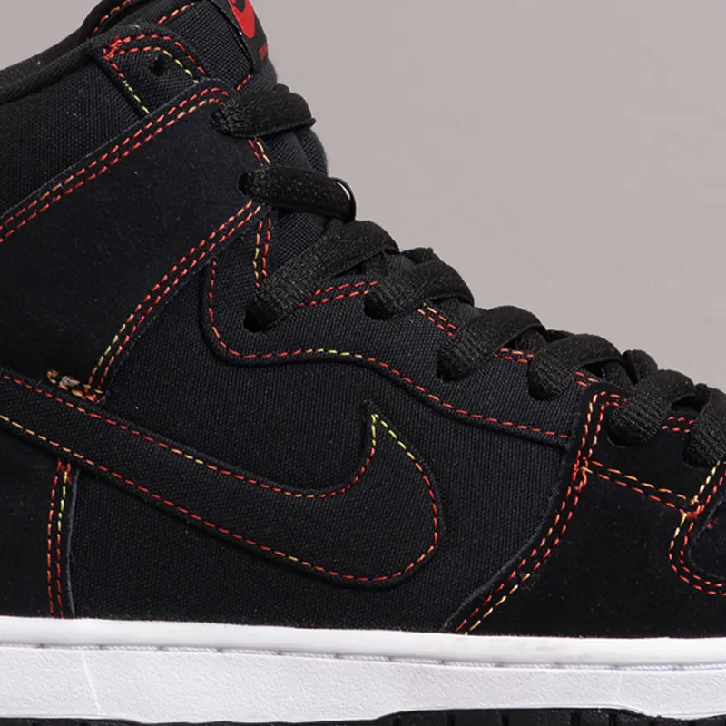 Nike Dunk High Pro SB Black Black White-2