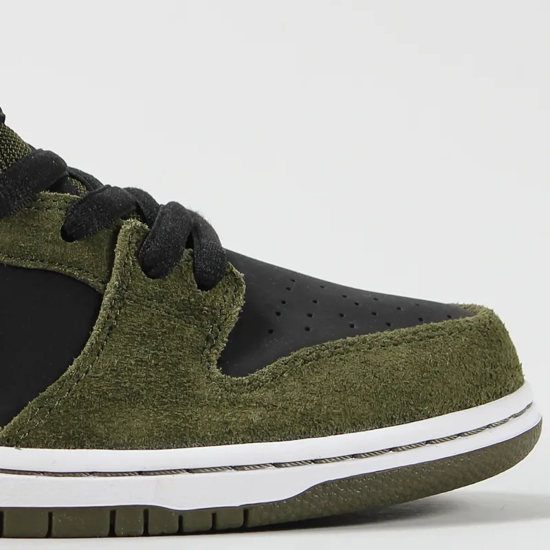 Nike SB Dunk High Pro Skateboarding Shoes Dark Loden Black