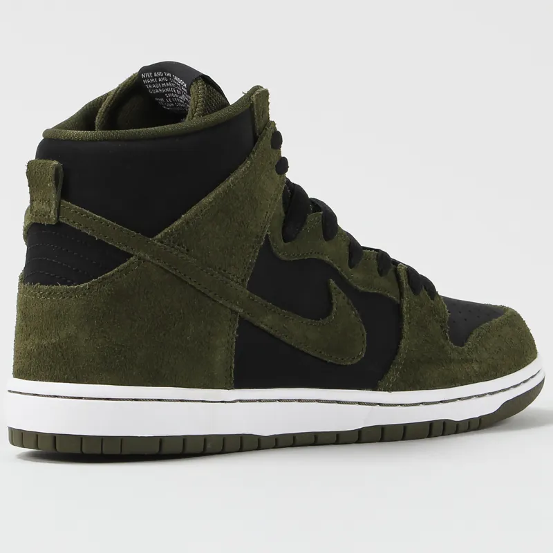Nike SB Dunk High Pro Skateboarding Shoes Dark Loden Black