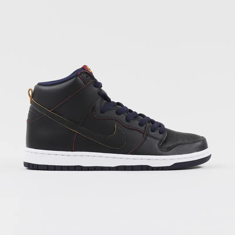 Nike SB x NBA Dunk High Pro Shoes Black College Navy