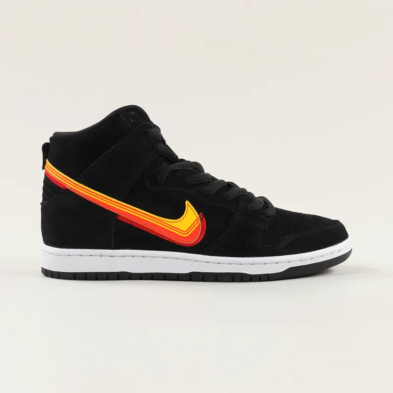 Nike SB Dunk High Pro Shoes Black University Gold-1