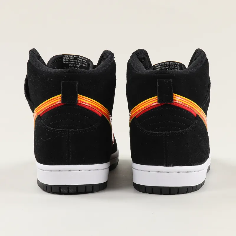 Nike SB Dunk High Pro Shoes Black University Gold-4