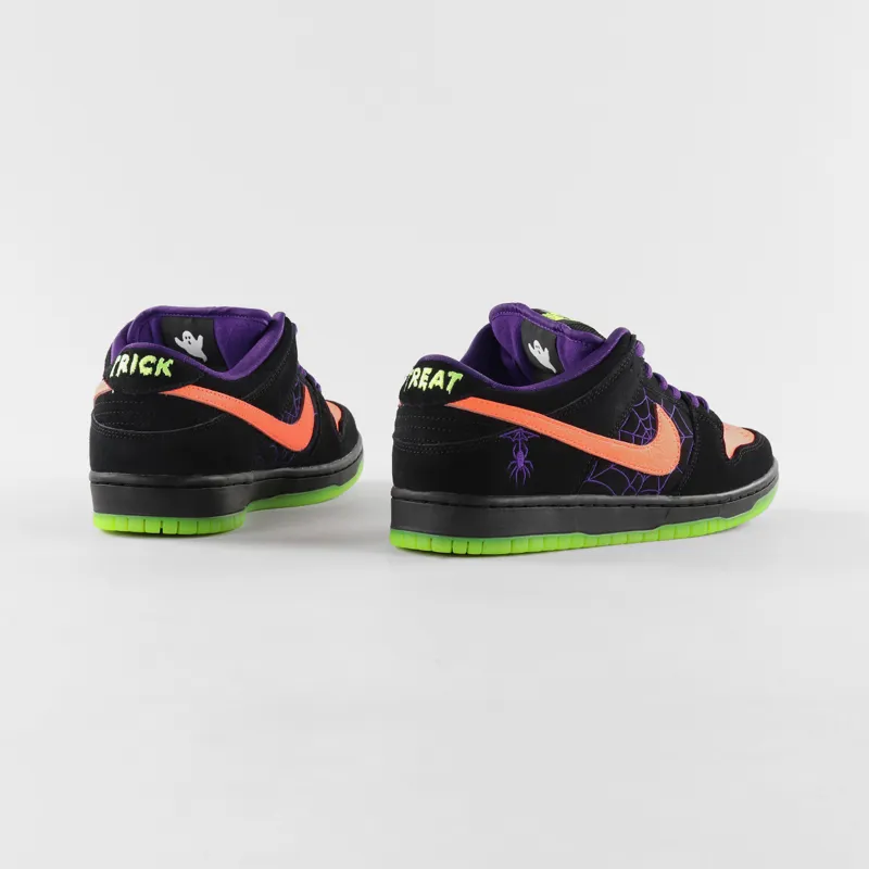 Nike SB Dunk Lo Pro Night Of Mischief Shoes Black Total Orange-3