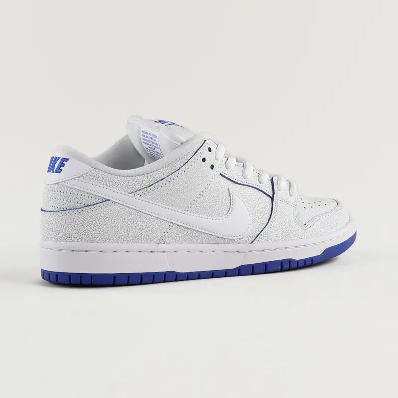 Nike SB Mens Dunk Lo Pro Premium Trainers White Gum