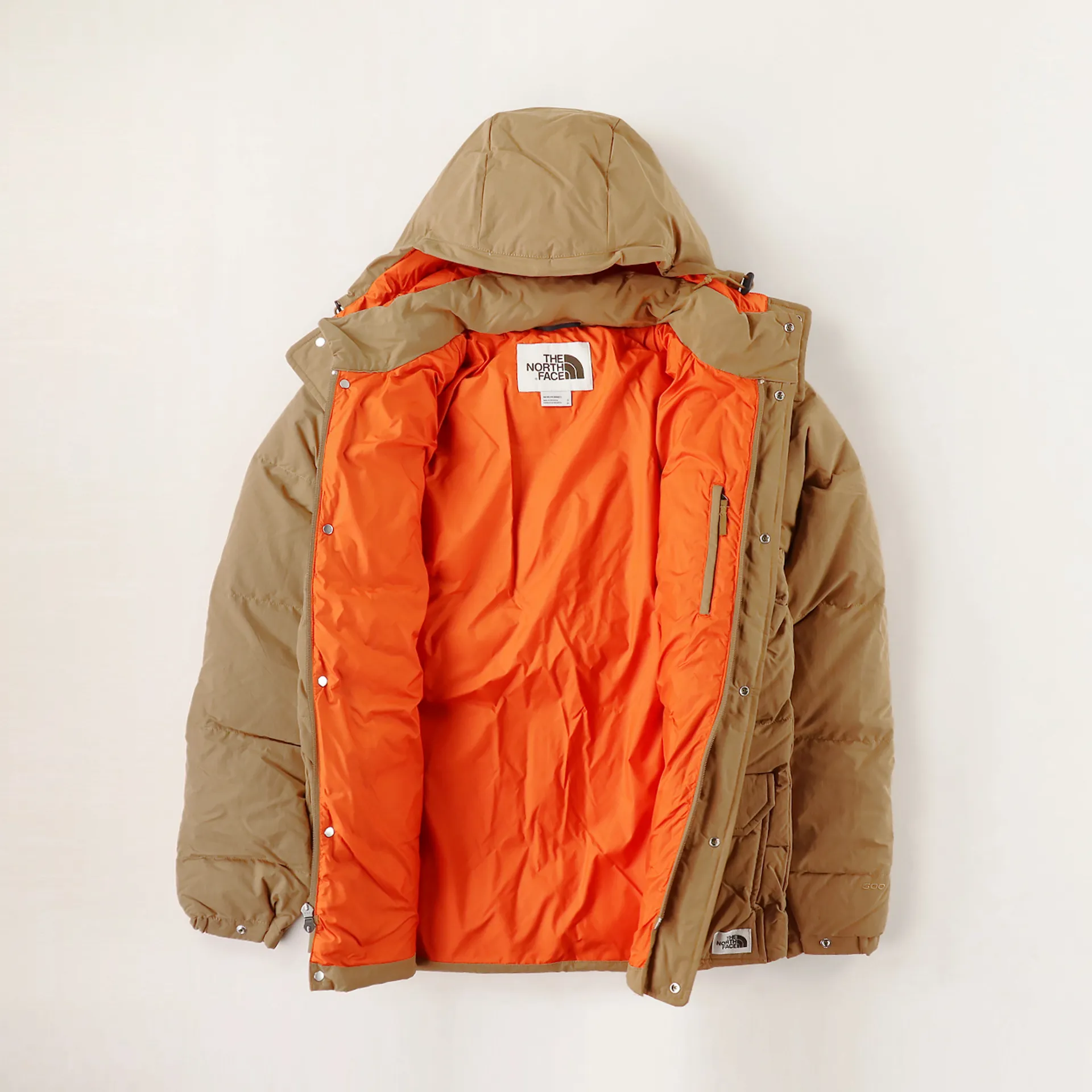The North Face Down Sierra Jacket Cedar Brown Papaya Orange - Main Image