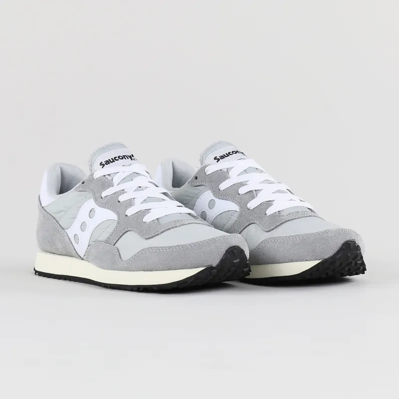 Saucony DXN Trainer Shoes Grey White-3