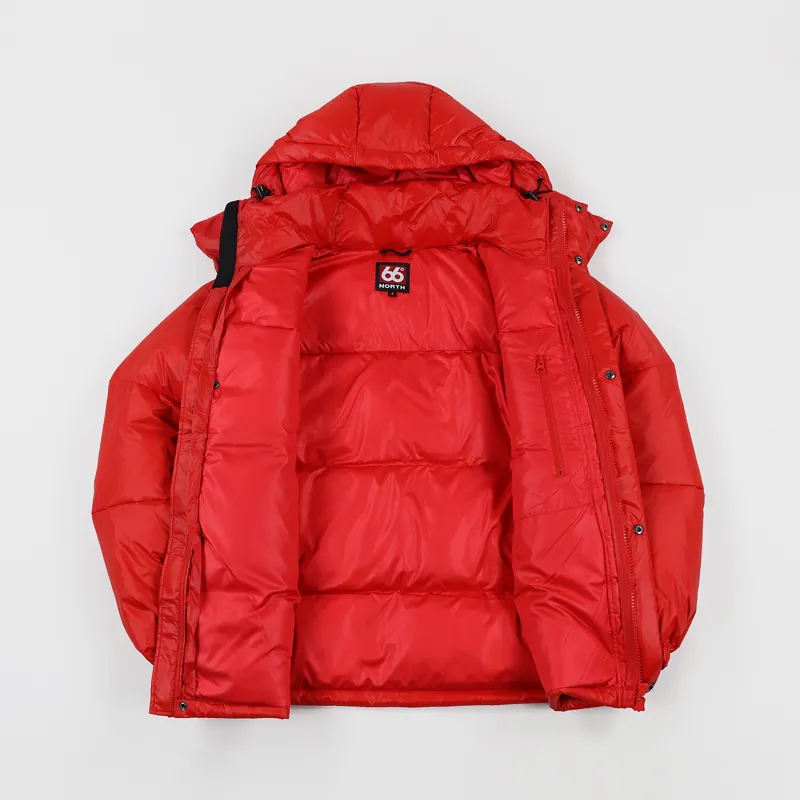 66 North Dyngja Down Jacket Blood Orange-3