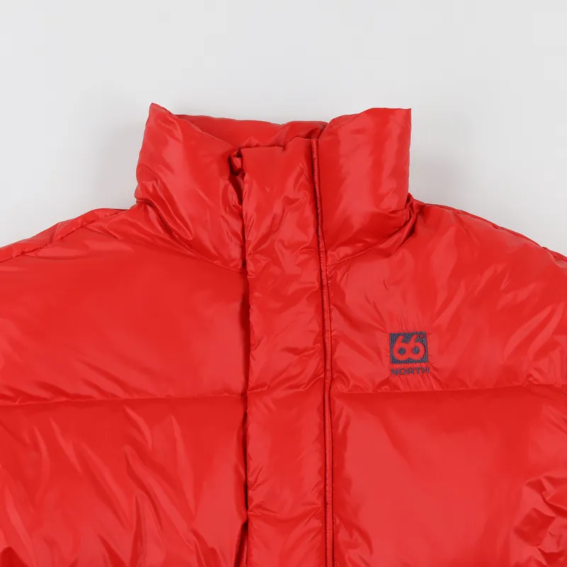 66 North Dyngja Down Jacket Blood Orange-2
