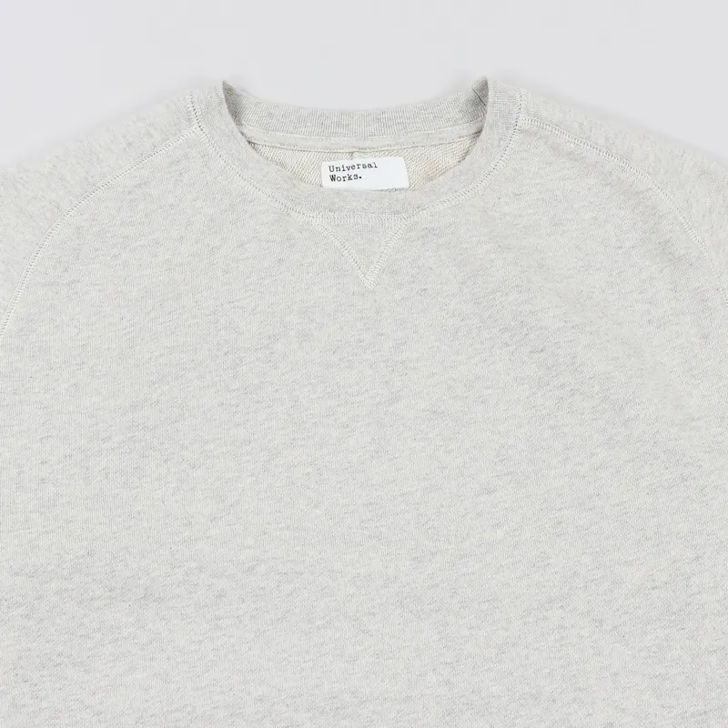 Universal Works Easy Crew Sweatshirt Sand Marl-1