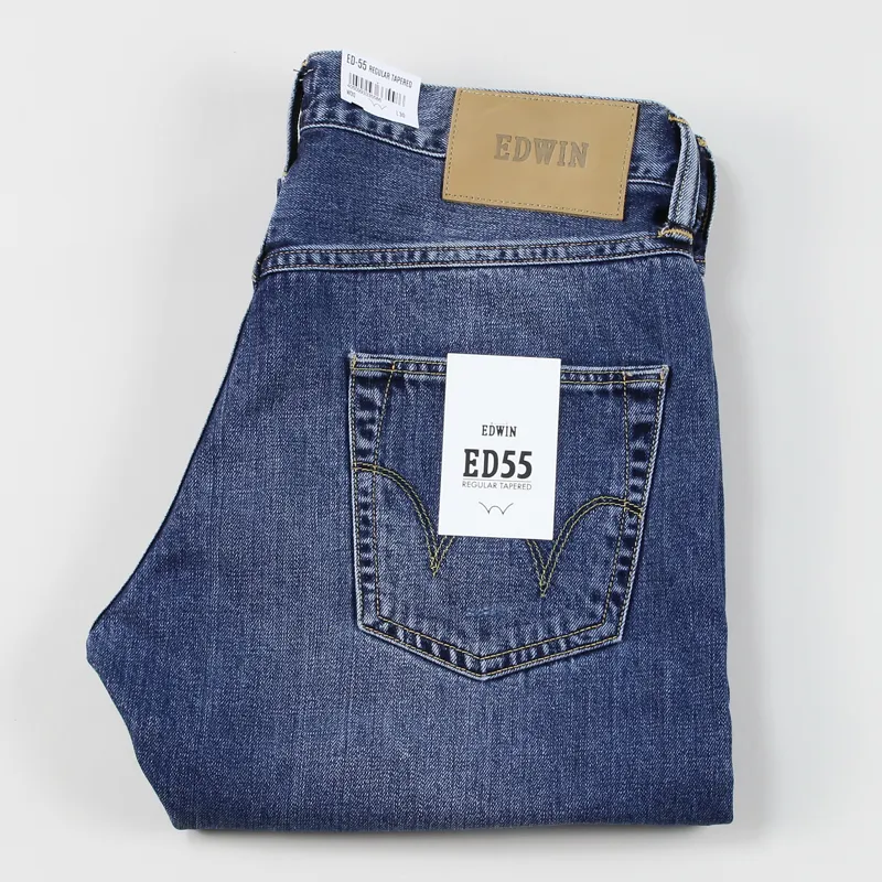 Edwin ED-55 Relax Tapered Jeans Broken Wash-4