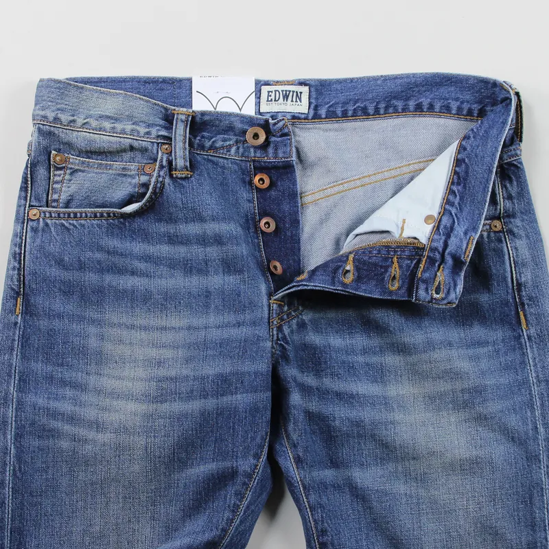 Edwin ED-55 Relaxed Tapered Jeans Mid Glint Used-2
