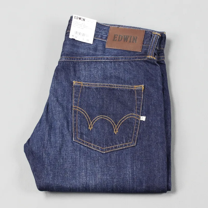 Edwin ED-55 Relax Tapered Jeans Blue Coal Wash-4