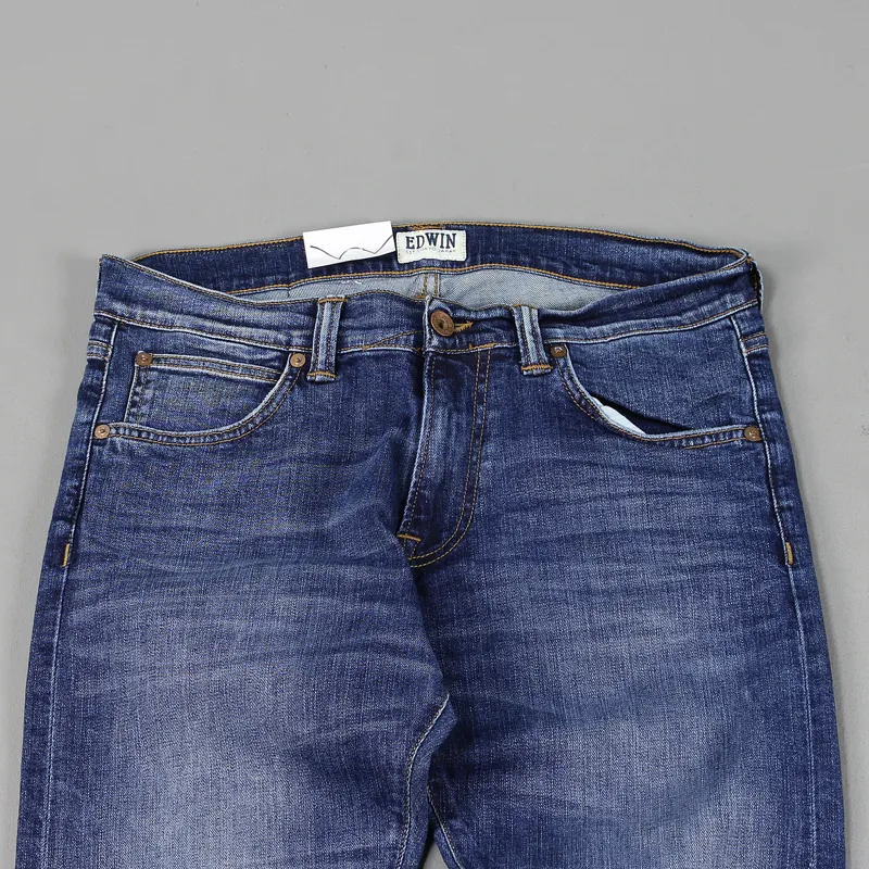 Edwin ED85 Denim Jeans Blue Mid Trip Used Wash-1