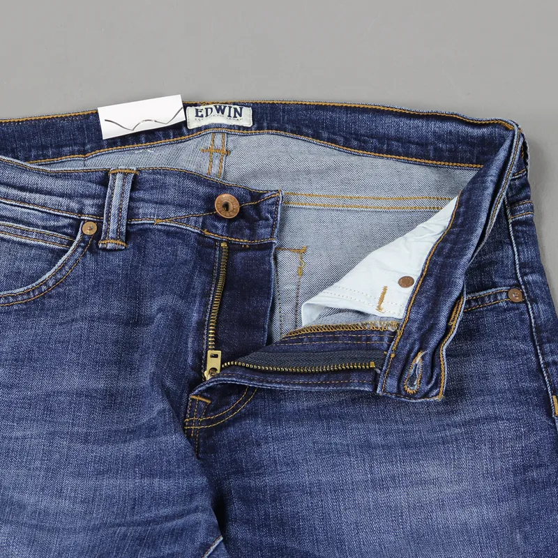 Edwin ED85 Denim Jeans Blue Mid Trip Used Wash-2