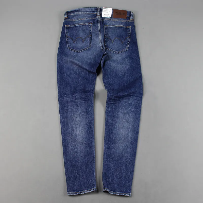Edwin ED85 Denim Jeans Blue Mid Trip Used Wash-3