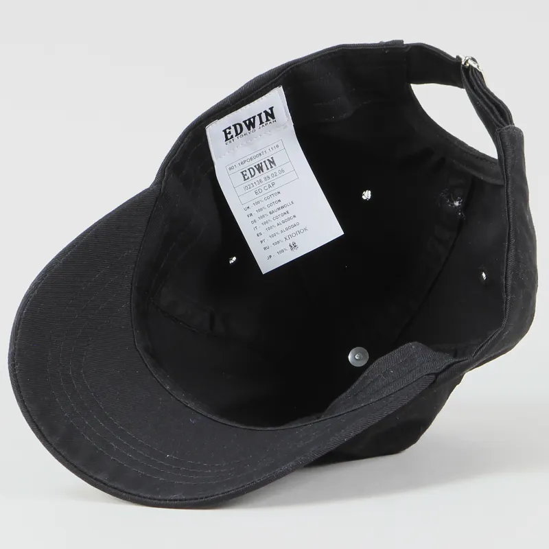 Edwin ED Cap Black-4