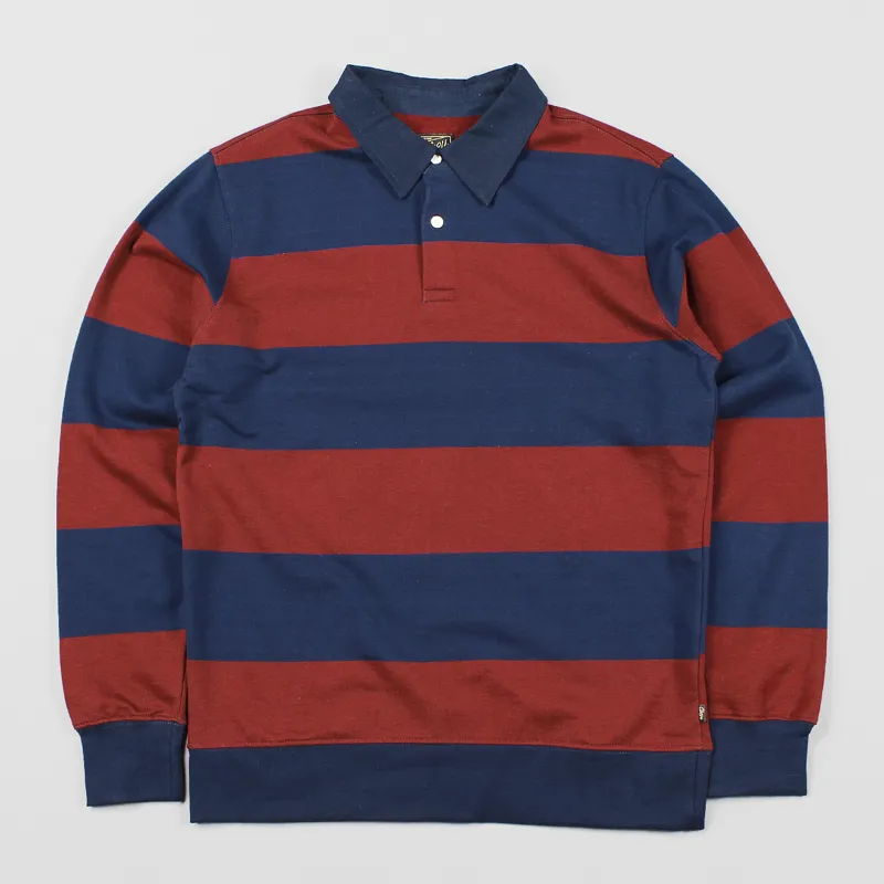 Obey Edinburgh Long Sleeve Rugby Jersey Red