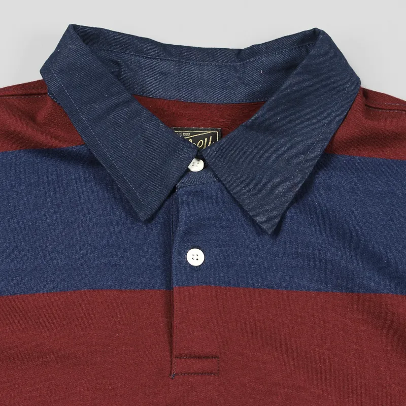 Obey Edinburgh Long Sleeve Rugby Jersey Red-1