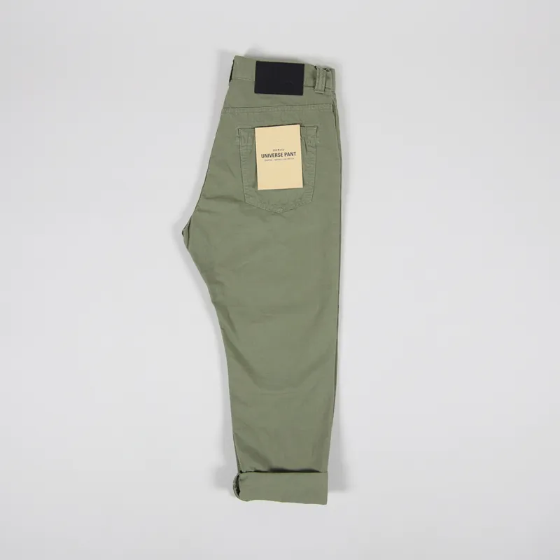 Edwin Universe Cropped Pant Military Green-2
