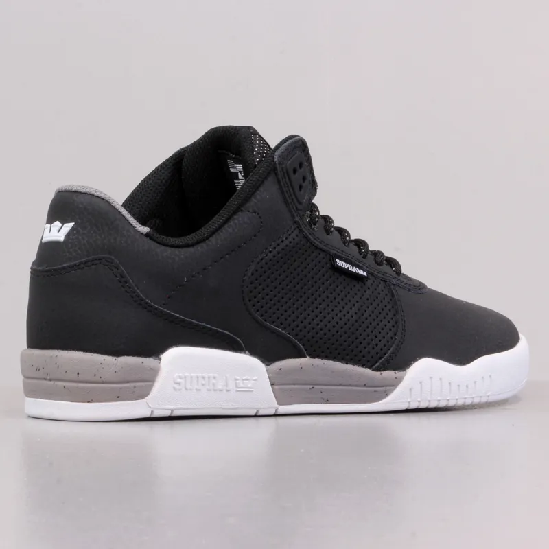 Supra Ellington Shoes Black Grey White-5