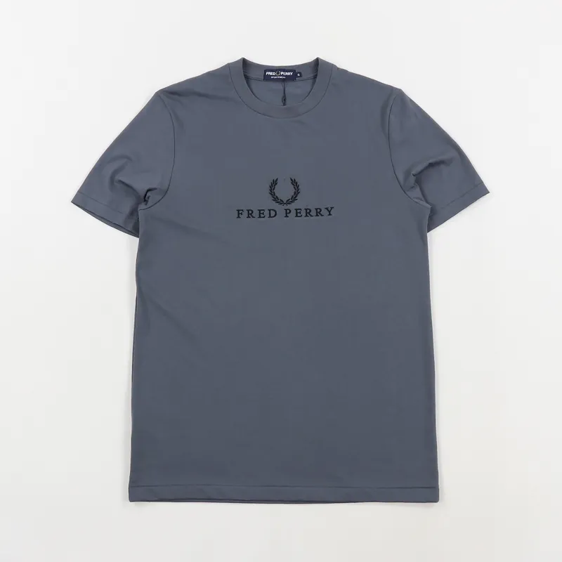 Fred Perry Embroidered T Shirt Lead