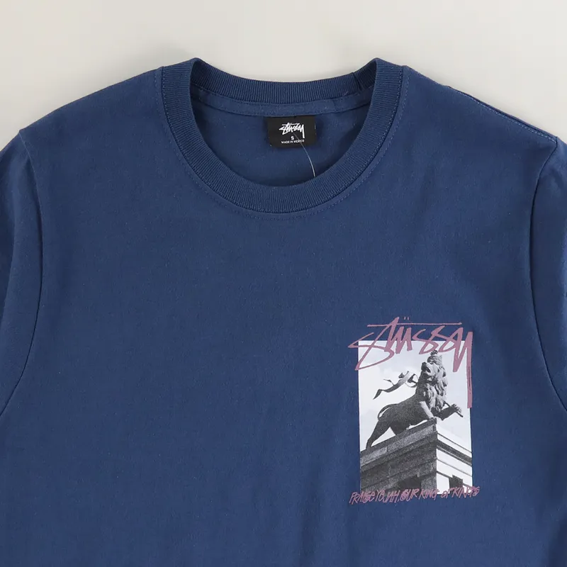 Stussy Emperor T Shirt Navy-2