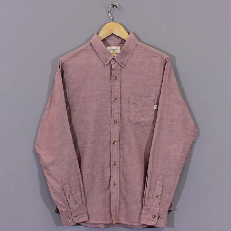 Obey End of End Long Sleeve Shirt Burnt Henna