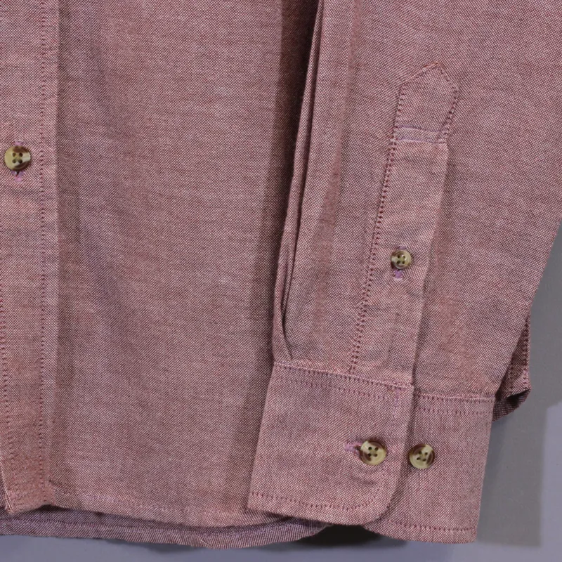 Obey End of End Long Sleeve Shirt Burnt Henna-5