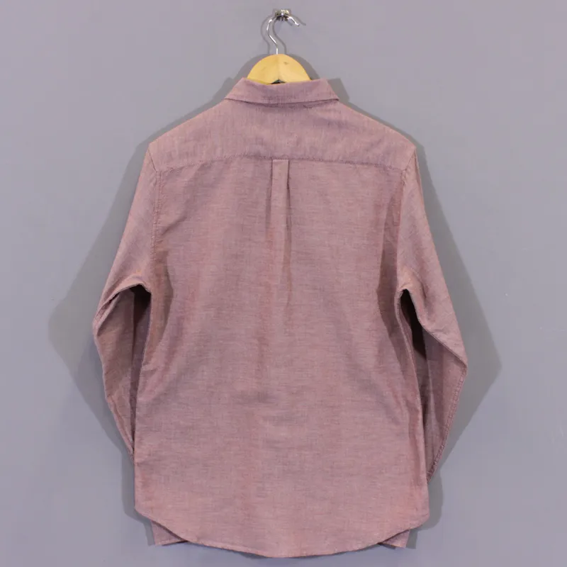 Obey End of End Long Sleeve Shirt Burnt Henna-1